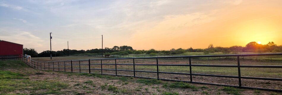 4-rail pipe fence